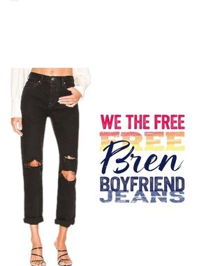 We The Free Bren Boyfriend Jean in Black Magic
FREE PEOPLE Size 31 CBK